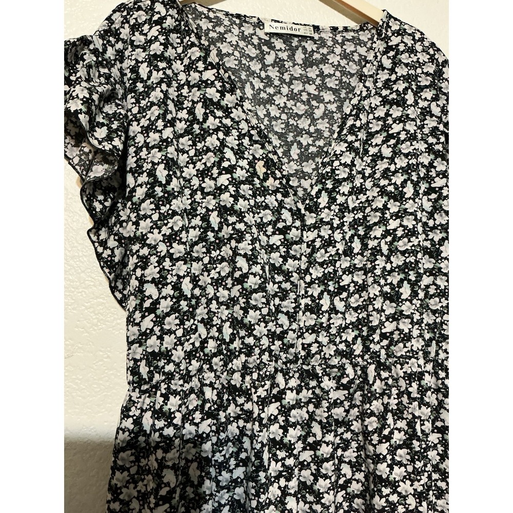 Nemidor Womens 24 Floral Maxi Dress Pockets Tea Party Cottagecore - Picture 7 of 7
